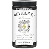 Retique It Chalk Furniture Paint, 32 Fl Oz (Pack of 1), 08 Midnight Black