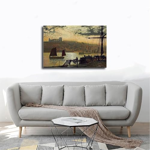 Impression sur toile Whitby Abbey Grimshaw finition premium - 4