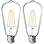 Sunco 2 Pack Dusk to Dawn Light Bulbs LED Edison 3000K Warm White, CRI90 7W Equivalent 60W, Vintage Style ST64 Extra Bright Automatic Bulb, 800 Lumens, E26 Base, Light Sensing Outdoor UL