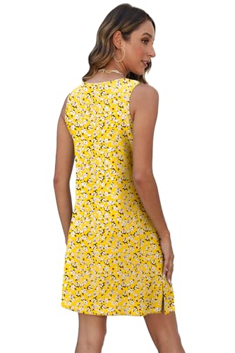 Image of BKRIVE Coverup Summer Dresses for Women 2026 Eyelet Casual Loose Sleeveless Sundresses Tank Dresses with Pockets