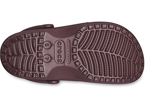 Image of crocs Unisex Adult Classic Clogs, Red Dark Cherry, 4.5 /5.5 UK