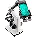 Starboosa Microscope Smartphone Adapter w/Built-in WF16x Widefield Eyepiece, One-Piece 3D-Printed Head, Aluminum Alloy Frame, Spring-Clamp Phone Mount — Fits 23.2 mm (0.913