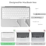 EooCoo Etui Kompatybilne z MacBook Neo 13"2026,3w1 Set,Matowy Przezroczysty
