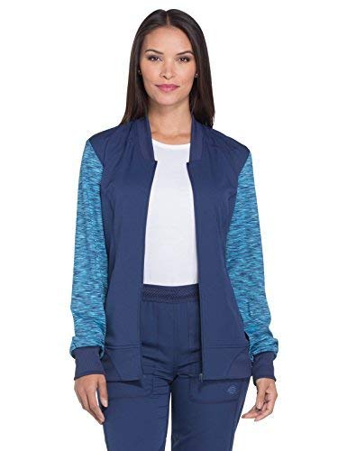 DickiesWomen's Dynamix Dk340 Melange Zip Front Warm-Up Jacket