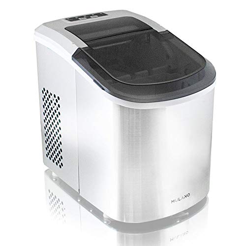 Eiswürfelmaschine Edelstahl Eiswürfelbereiter Eiswürfel Ice Maker Eis Maschine Icemaker (Steel) – Bild 3