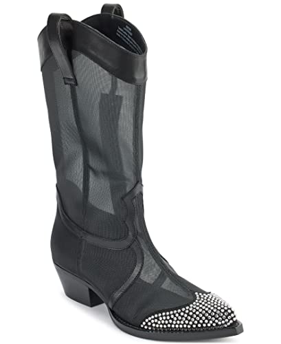 Karl Lagerfeld Paris Women's Lakota Western Boot Ankle