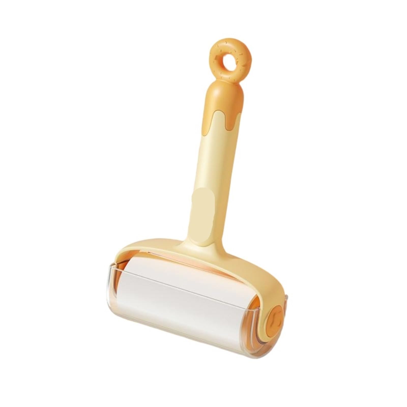 Reusable Donut Lint Roller - Multifunctional Pet Hair Remover for Clothes and Household Use(Yellow)