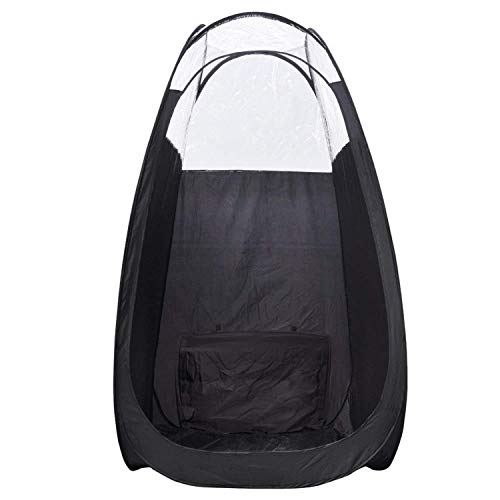 Koval Inc. Black Pop Up Airbrush Sunless Tanning Tent Booth Clear Top (Black)