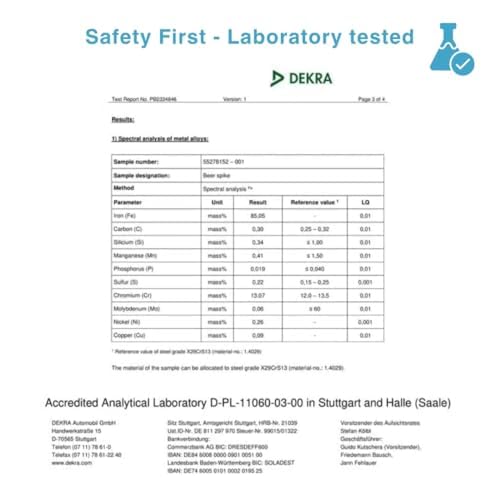 Bierstachel Beerspike Beer Caranelizer Bierkaramellisator Bierwärmer Echte Holz Griff, 100% Lebensmittel geeignete und rostfreiem Edelstahlkugel (beerSpike -2)