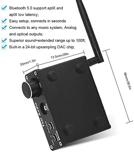 Dimensions of the Fosi Audio BR10C unit