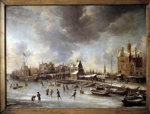 Paysage d'hiver de Beerstraten poster vintage pour créer un cocon artistique dans votre chambre