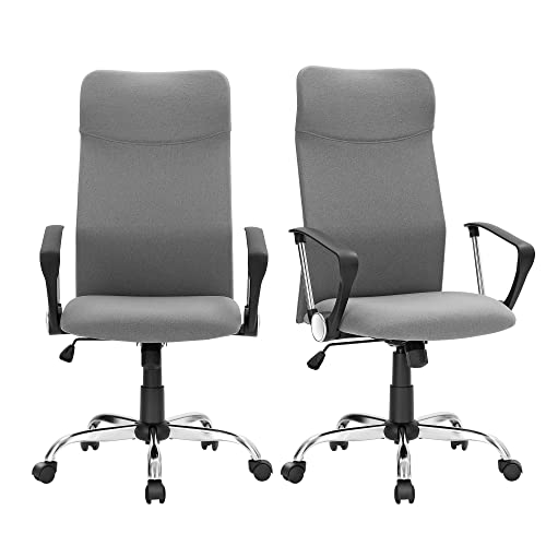 [Cosa ottieni] Sedia da ufficio SONGMICS imbottita in schiuma per un maggiore comfort sul posto di lavoro. Cos'altro? Schienale ergonomico per una comoda posizione seduta e funzione di dondolo per rilassare il corpo
