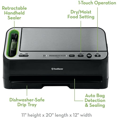 FoodSaver® 4800 Series 2-in-1 Automatic Vacuum Sealing System with Starter Kit, v4840 by FoodSaver - Image 3