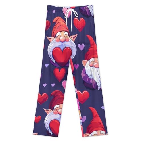 Gnomes Hearts Mens Pajama Pants Lightweight Soft Lounge Pant Sleep Pj Bottoms4