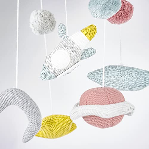 Image of Haus & Kinder Crib Cot Hanging Mobile Nursery Decoration Newborn Shower Gift Birthday Gift | Baby Bed Decoration for Boys and Girls (Constellation)