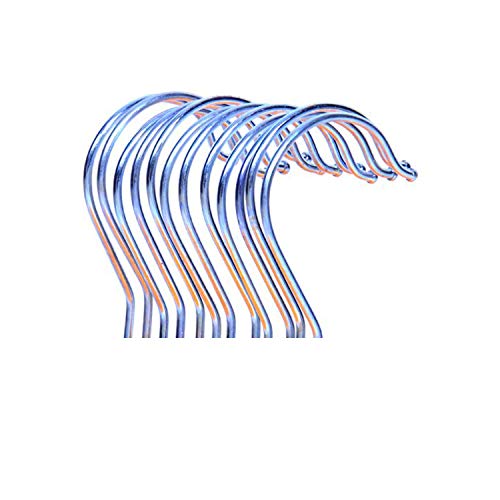 Image of LOGRO Standard Hangers for Clothes | Heavy Plastic Cloth Hanger Which Have Heavy Stainless Steel Hook Set of 12