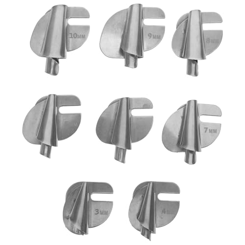 Set de 8 Pies para Dobladillo Rolado en Acero Inoxidable miniatura 1