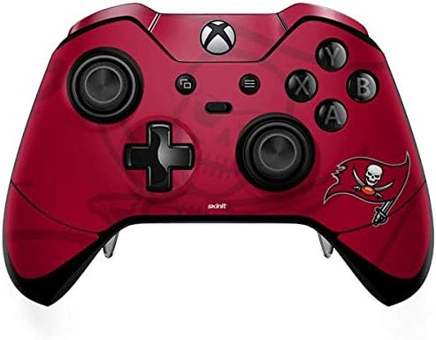 Skinit Decal Gaming Skin Compatible with Xbox One Elite Controller - Officially Licensed NFL Tampa Bay Buccaneers Double Vision Design