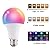 MINGHYZYA Smart Color Changing Light Bulbs, Bluetooth A19 E27 RGBWW LED Light Bulb, 16 Million DIY Colors, Sync to Music, Warm White 6500K, 10W(70W Equivalent) 800LM LED Light Bulb(1 Pack)