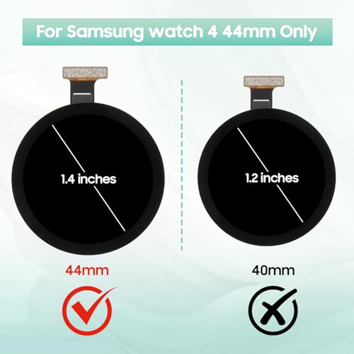 Image of for Samsung Galaxy Watch 4 44mm SM-R870 LCD Screen Replacement - 1.4 inch Original AMOLED Watch4 LCD Display Assembly with Tweezer (Not for 40mm / Watch 4 Classic)