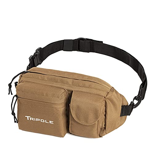 Image of Tripole Polyester Multi-Purpose Waist Pack Fanny Bag (Khaki)