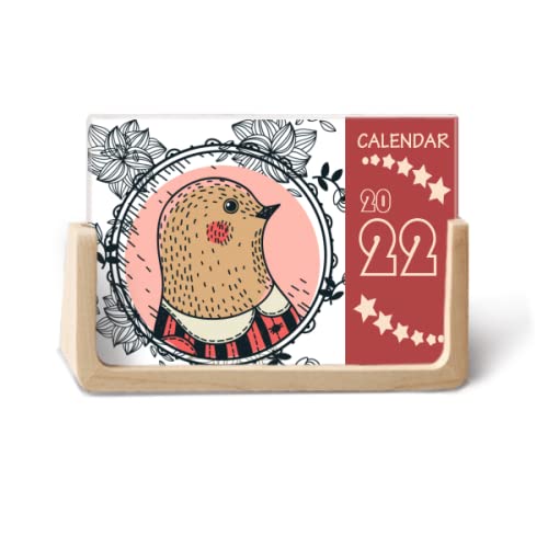 Calendrier de bureau pigeon 12 mois pour ne plus oublier vos rendez-vous