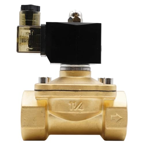 Électrovanne pneumatique eau chaude huile air 12V normalement fermée