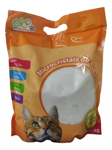Areia Sanitária Micro Cristais Sílica Em Gel 1,6kg Gato