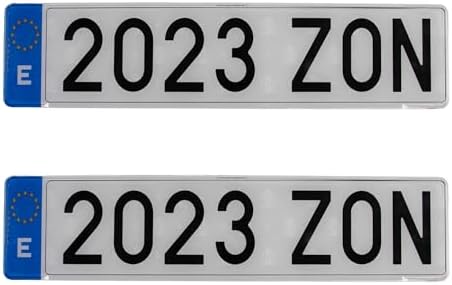 Matrícula Coche Homologada Acrílica Metacrilato con Tornillos Mon...