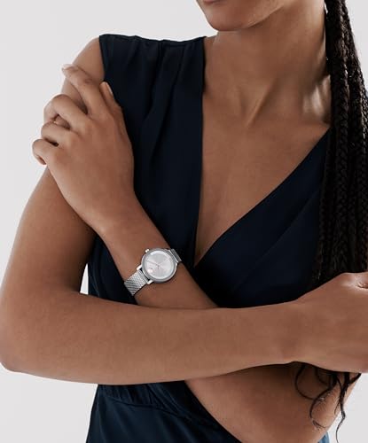 Movado Bold Evolution 2.0 Women's Watch - Swiss Quartz Movement, Stainless Steel Mesh Bracelet - 3 ATM Water Resistance - Luxury Fashion Timepiece for Her - 34mm4