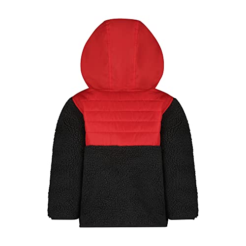 Image of LONDON FOG Boys' Hooded Pull on Winter Coat, Soft Fleece and Puffer Jacket