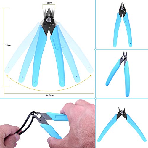 ETEPON 3-In-1 Soldering Tool Accessories with 170II Wire Flush Cutter Pliers, Rosin Solder Flux Paste, Welding Tip Cleaner (Pack of 3)