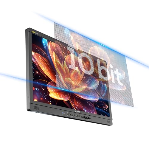 Image of LILLIPUT UQ31 31.5-Inch 4K Production Monitor with HDR, 3840x2160 Resolution, 1000 Nits Brightness, 12G-SDI and HDMI 2.1 Inputs, Waveform Tools, Battery Plate (UQ31-ABBP with Gold Mount Plate)