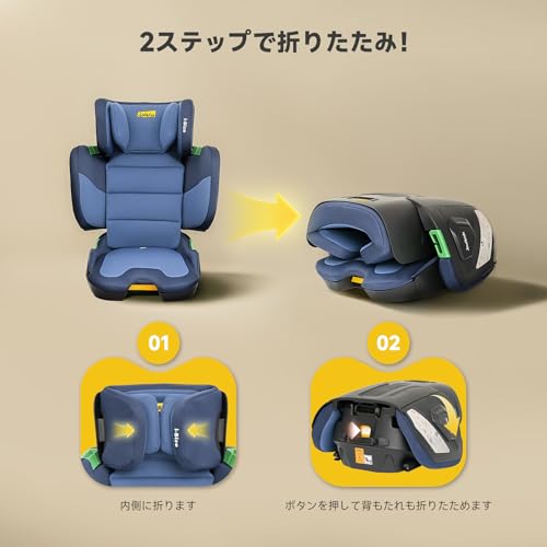 Jovikids『Roberポータブルハイバックブースター100～150cm』