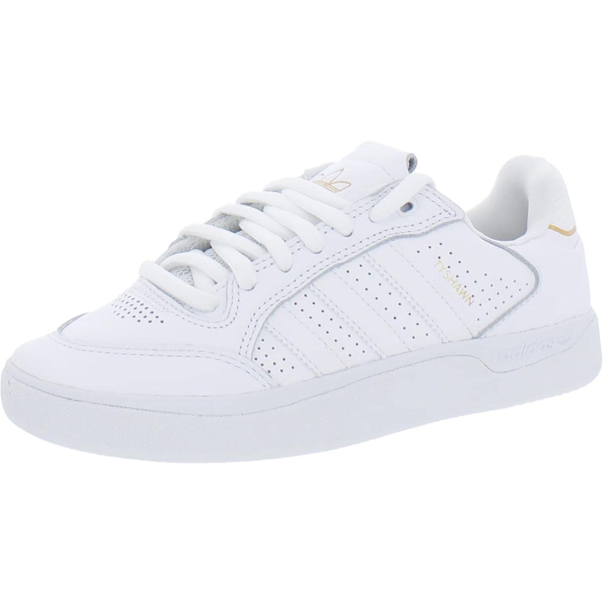 adidas Mens Tyshawn Low Lace-up Casual and Fashion Sneakers White 6 Medium (D)