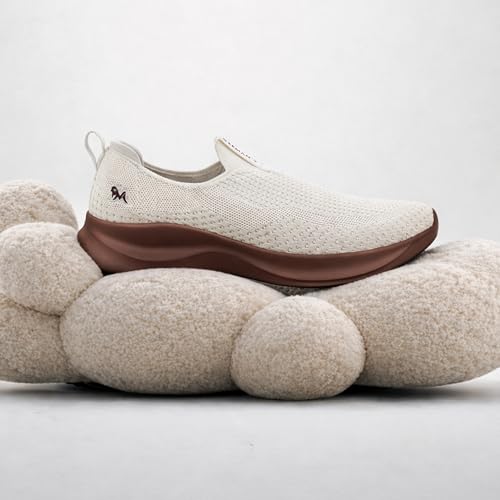 Image of Neeman's Ease Flow Slip Ons for Men | Breathable Knit Casual Shoes Recycled Bottles | Lightweight Cushioned Slip-On Shoes with Lycra Lining & EVA Sole