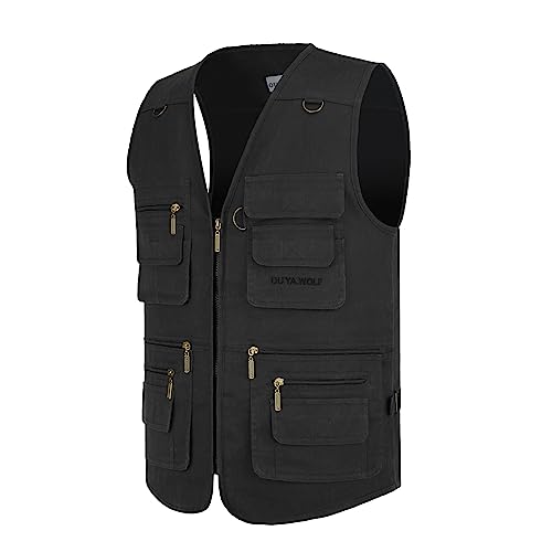 Image of Men's Outdoor Multi Pockets Cargo Travel Camera Fishing Safari Utility Vests