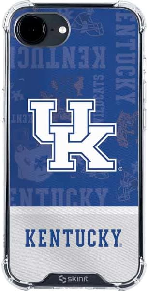 Skinit Clear Phone Case Compatible with iPhone 16e - Officially Licensed University of Kentucky Blue Jersey Design