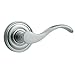 Baldwin 5455V.PRIV Wave Privacy Leverset with Premium 28 Estate Latch and Concealed Screws