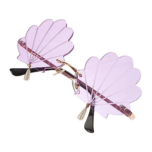 Lunettes amusantes en coquillage pour soirées plage et festivals