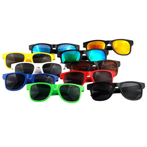 Colorful Kids Sunglasses UV400 Protective, Lightweight & Durable For Boys & Girls Ages 5-12 (2 Pcs)2