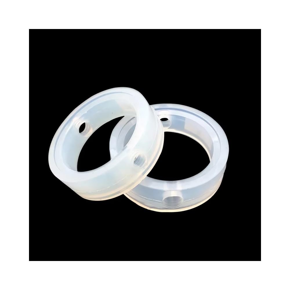 Junta de Sellado de Silicona VMQ Alimentaria 1 Pieza, Anillo de Reemplazo Sanitario para Válvula Mariposa 3 Abrazaderas 1,5"-8", para Tuberías Inox(133mm)