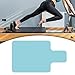 Pegciuho Pilates Mat for Reformer, Travel Mat, Black Rubber Back Cover, Towel for Pilates Reformer Machine, Portable Mat, Light Blue