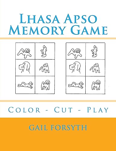 Lhasa Apso Memory Game: Color - Cut - Play