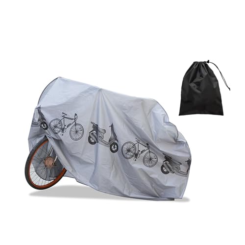 DHWEKU Telo Copri Bicicletta,Copribici Bici Impermeabile,Copri Bicicletta Esterno per Bici,Copertura Biciclette Esterno,Universale Copri Bicicletta da Esterno Anti Polvere Pioggia Anti Protezione UV