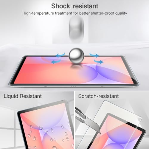 ProCase 2 Pack Screen Protector for Tablet Galaxy Tab S11 / S10 Lite/ S10 FE / S9 FE / S9 / S8 / S7 (11" & 10.9"), HD Tempered Glass Film Guard Compatible with S Pen, Case Friendly by ProCase - Image 6