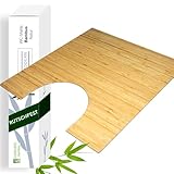 ✔️ MIT AUSSCHNITT – Klomatte mit Ausschnitt für Toiletten mit Fußbreite bis 23 cm!