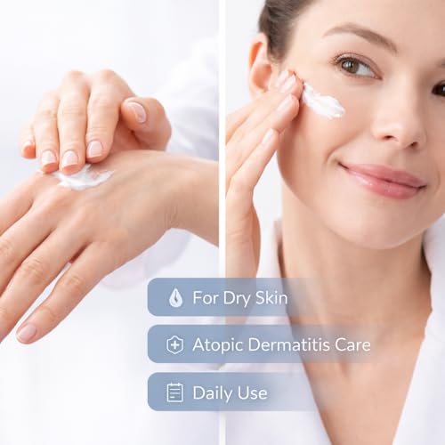 Image of Dewhance Moisturizer Cream 80gm (Pack of 2) | Dermatologist Barrier Repair Cream for Dry & Sensitive Skin | With Shea, Mango & Kokum Butter, Aloe Vera & Vitamins A, C & E | Non-Greasy Hydration for Atopic Dermatitis