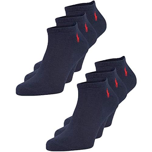 Polo Ralph Lauren Men's Pack of 6 Low Cut Classic Sport Socks, New Navy (One Size (10-13))