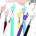8Pcs Telescopic Teachers Pointer, Extendable Hand Pointer Finger Pointer Stick, Mini Retractable Classroom Pointer for Elementary School Kindergarten Teacher, Classroom Supplies (Multicolor)